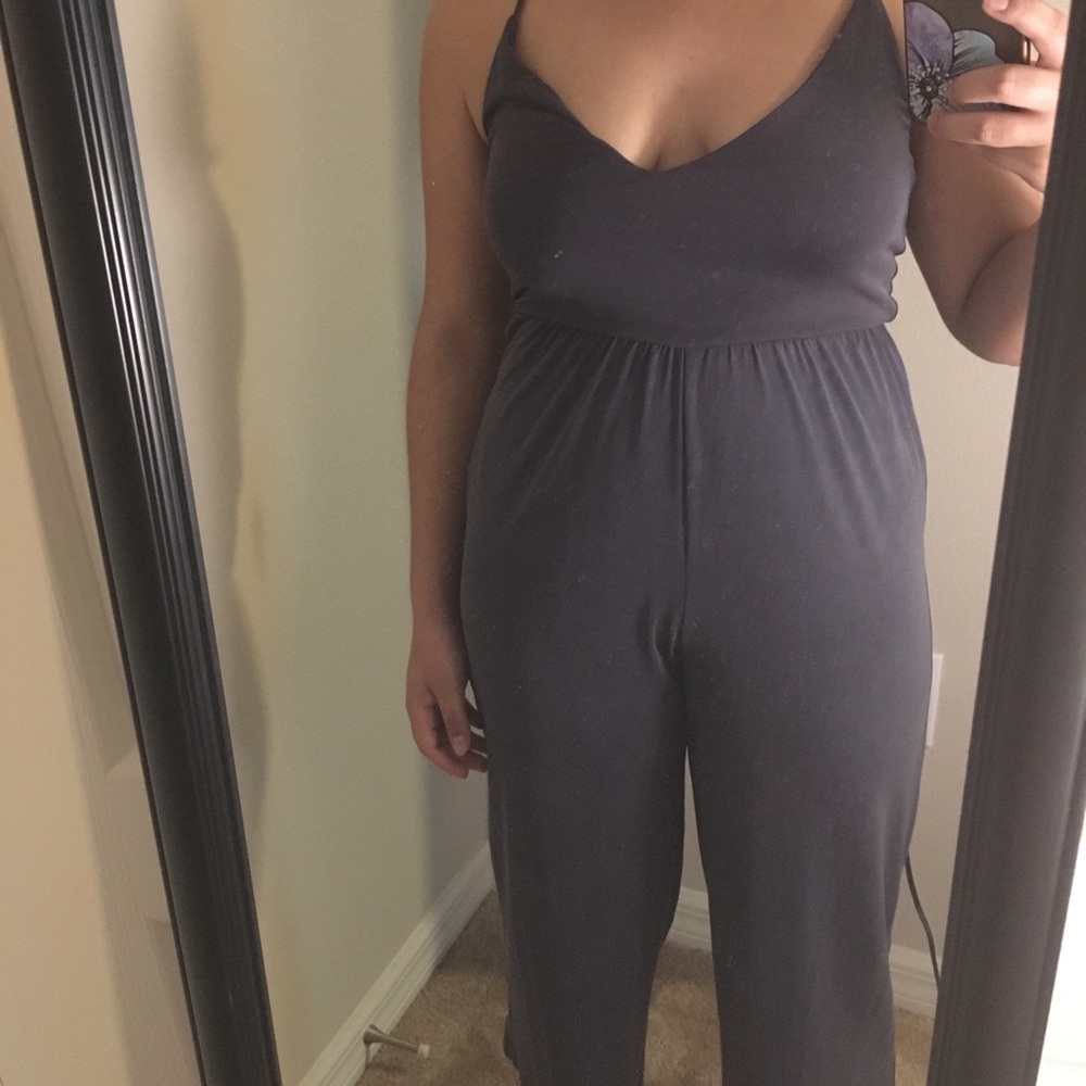Forever 21 Grey cami jumpsuit